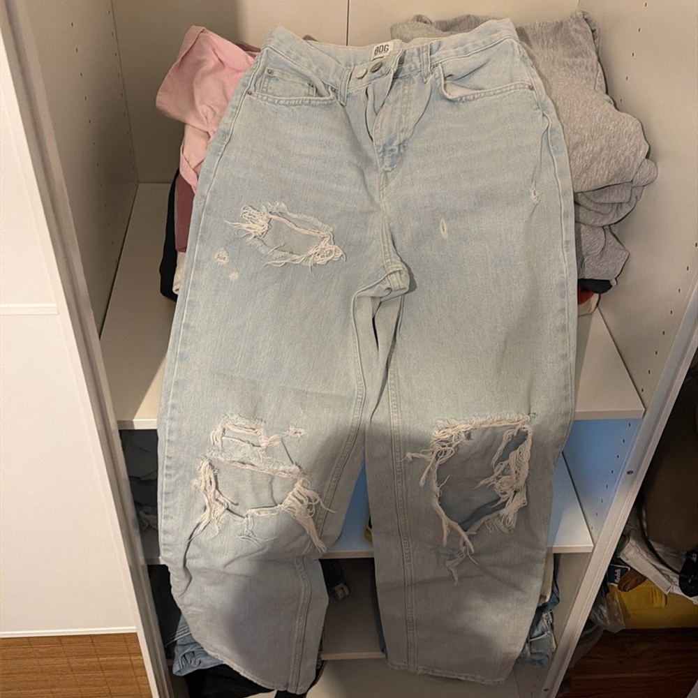 BDG High Rise Baggy Jean Light Wash